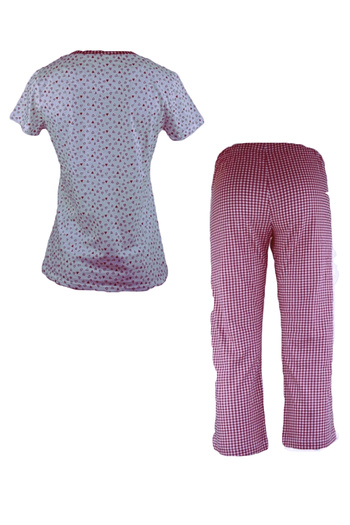 Nottingham Women's short sleeve pajamas, Nottingham - fuchsia L INTL
