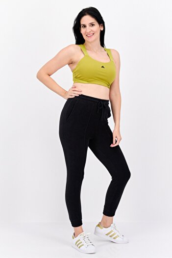 adidas Women Lightly Padded Brand Logo Sports Bra, Bright Olive
