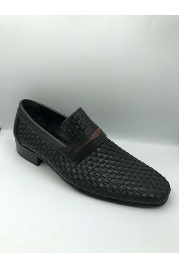 moda ayakkabım Moda Ayakkabı 5418 İçi Dışı Hakiki Deri Kösele Taban Erkek Ayakkabı