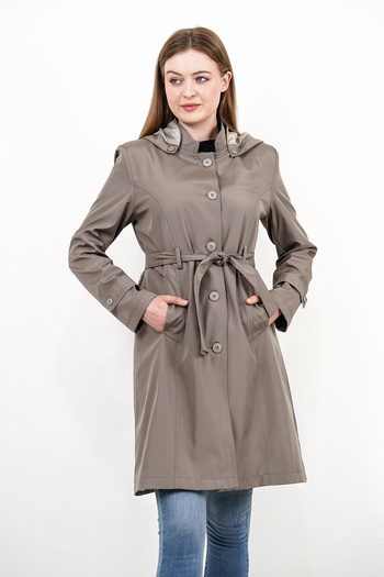 HeviStor Trench Hoodie Hooded Detachable Hood+A Quality