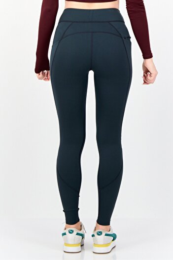 hoka Women Sportswear Fit Brand Logo Training Leggings, Grey