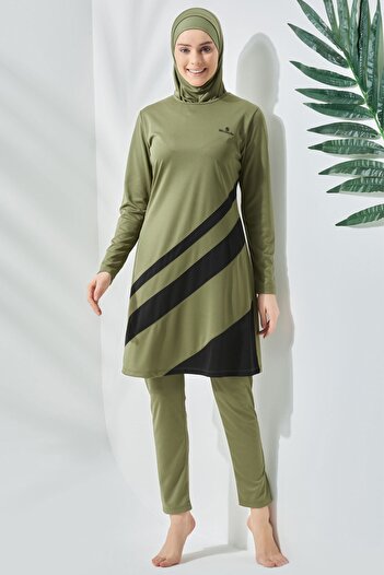 C&City Fully Covered Hijab Swimsuit C11020 Khaki