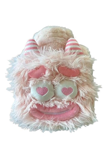 CAŞ DEKORASYON Pink Color Monster Figured Plush Hot Water Bag