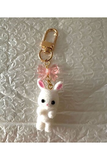 Hello Kitty Furry Rabbit Keychain