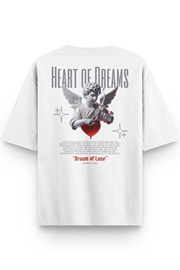 Overoz Μπλουζάκι Angel Heart Of Dreams με στάμπα Semi Oversize 1195
