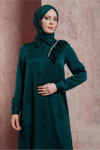 Alvina RIFFIR DETAILED SATIN TUNIC 43868