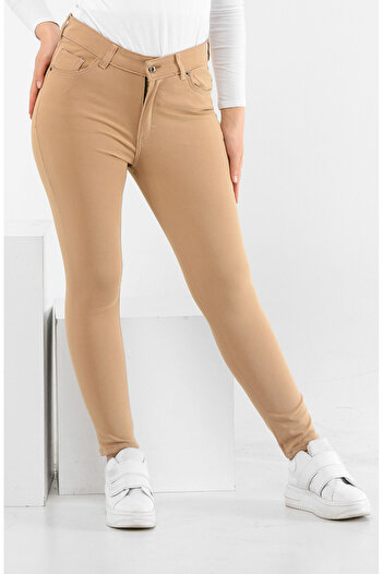 sefamerve Milky Brown Skinny Jeans - 30491-01