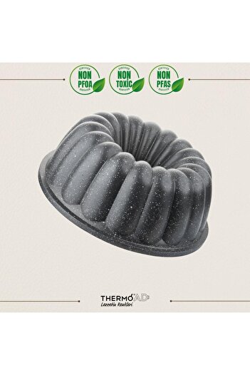 ThermoAD | Dilimli Kek Kalıbı | Gri | 26 Cm
