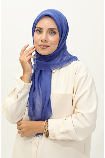 sefamerve 90155-20 Model Saks Plain Flared Scarf