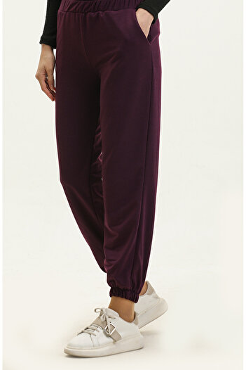 sefamerve Purple Pocket Sweatpants - 0273-04