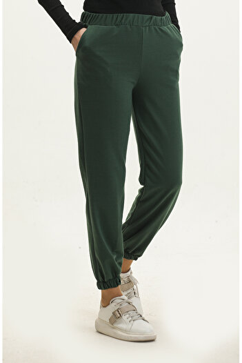 sefamerve Emerald Green Pocket Sweatpants - 0273-05