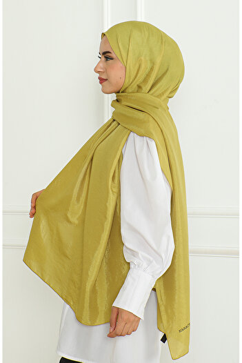 sefamerve Karaca Shawl 81058-13 Oil Green