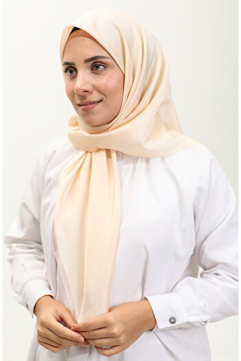 sefamerve Light Salmon Plain Scarf 1266-36
