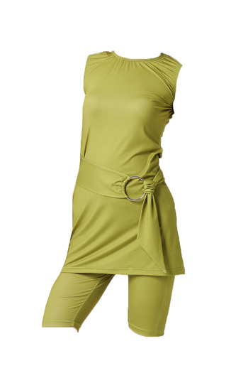 sefamerve Pistachio Green Hijab Swimsuit - 23819-01