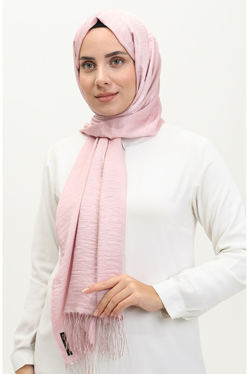 sefamerve Powder Pink Shiny Shawl - Evening Dress 2006-24