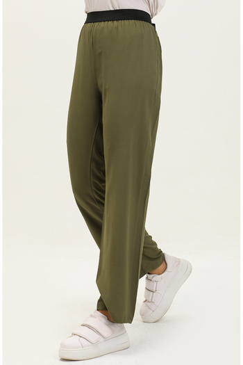 sefamerve 6434-08 Model Khaki Viscose Walking Pants