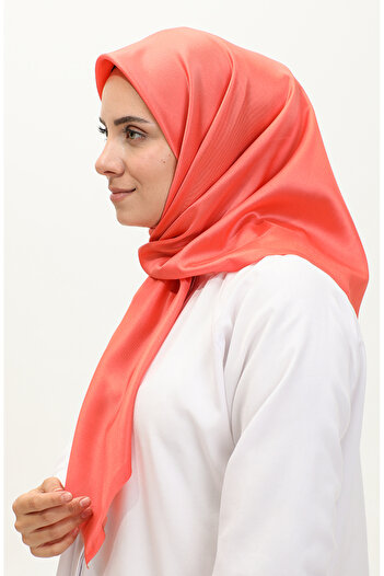 sefamerve Orange Plain Scarf - 1266-63 Model
