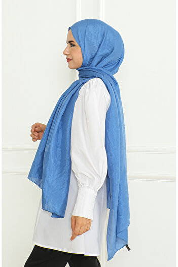 sefamerve Indigo Karaca Shawl - 81058-04