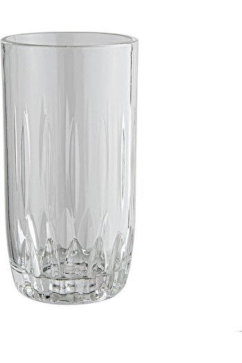 ALSAIF 6-piece acrylic cup set, ideal for serving cold drinks and juices. Durable, lightweight.