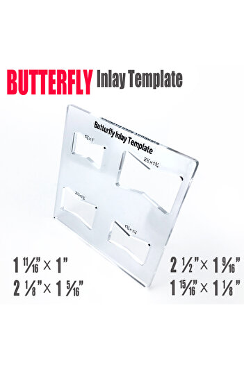 Choice as the picture shown Butterfly Inlay Template Professional Decorative And Router Templates Transpare