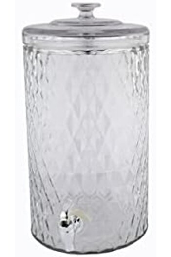 ALSAIF Glass Beverage Dispenser By Al-saif, 7.8 Liters