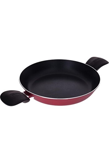ALSAIF Non-stick Aluminum Frying Pan, Vetro Classic 24 Cm, Burgundy Red