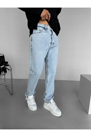 ablukaonline Men's Baggy Fit - Light Blue Basic Jeans