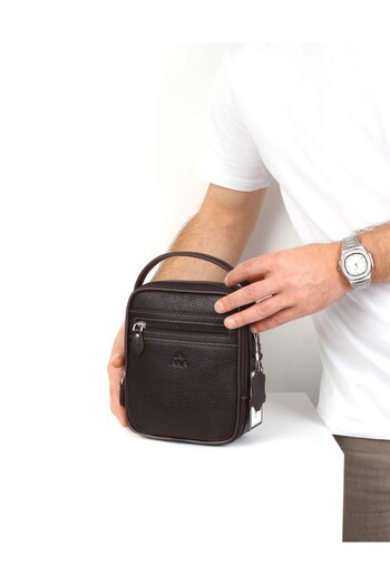 Aka Leather Brown Hand and Shoulder Bag 347 4