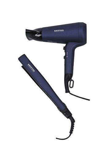 KRYPTON 2-in-1 Hair Dryer & Straightener – Dual Heat Settings, Cool Shot, Ceramic Coating, Travel-friendly