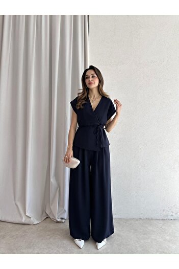 Mooi Butik Walken Suit 7392 - Navy Blue