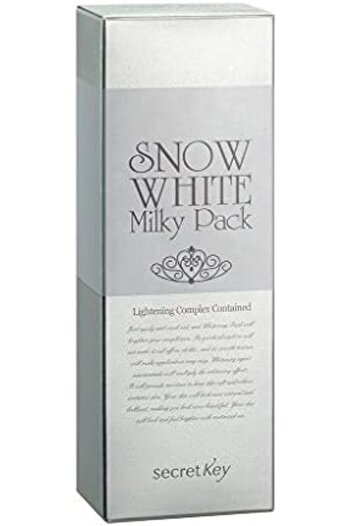 Secret Key Snow White Whitening Milky Pack 200g for Face and Body, Wash-Off Type, Instant Natural Br