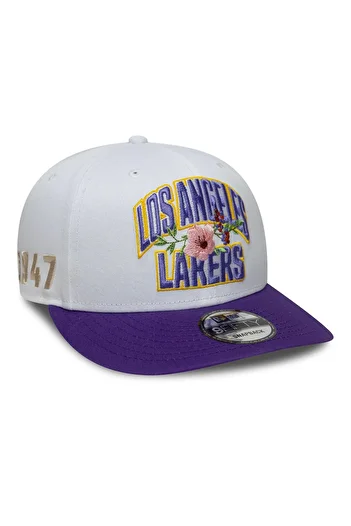 NEW ERA 9Fifty Snapback La Lakers Nba Wordmark White