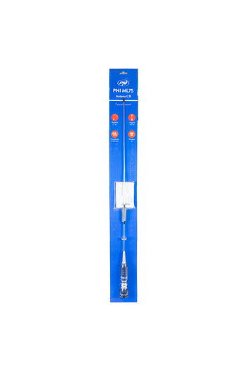 PNI Antena CB PNI ML75, lungime 75cm, 26-28MHz, 300W, rabatabila, fara accesorii