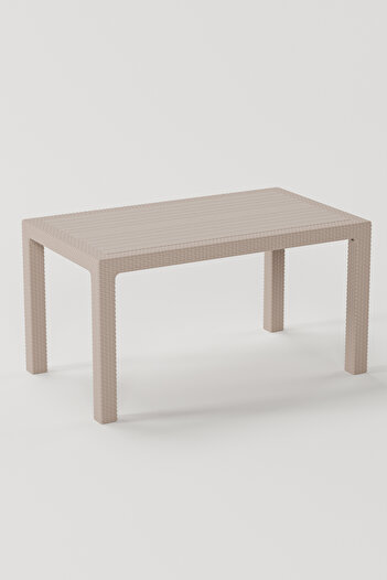 Çavdar Group Raddan Camsız 90x150 Masa Bambu 6 Adet Sandalye Masa Takımı Bahçe Balkon Teras Masa Seti