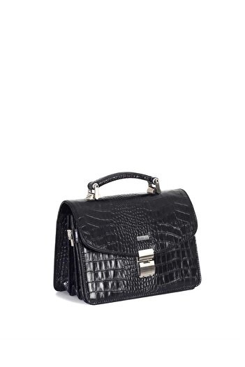 Aka Leather Black Portfolio Bag 132 12