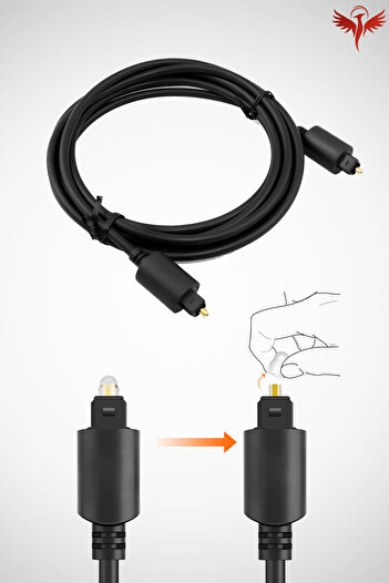 KAJİWA 1.5 Metre Fiber Optik Ses Kablosu Premium Digital Optic Toslink 1.5mt