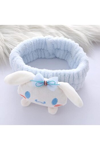 VEYORA Sanrio Sevimli My Melody Cinnamoroll Karakterli Peluş Bandana Yüz Yıkama, Makyaj Ve Saç Bandı