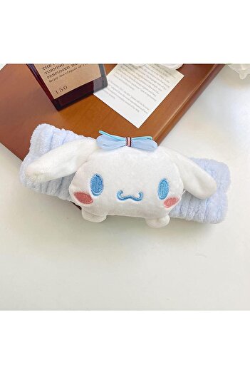 VEYORA Sanrio Sevimli My Melody Cinnamoroll Karakterli Peluş Bandana Yüz Yıkama, Makyaj Ve Saç Bandı