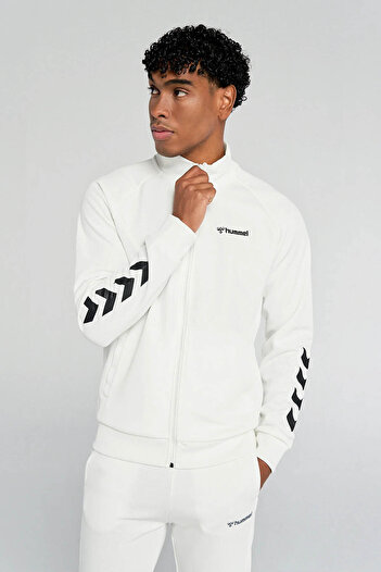 hummel Falconzo Zıp Jacket Бяла мъжка суитшърт 921133-9003