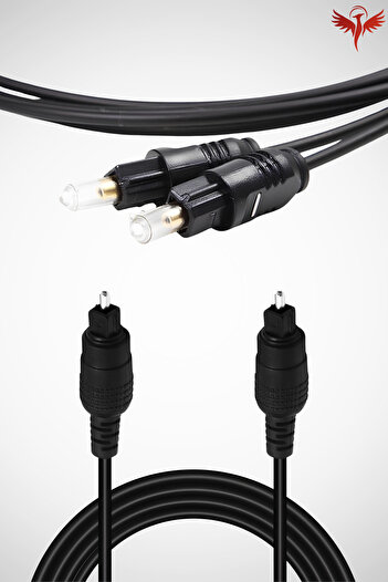 KAJİWA 1.5 Metre Fiber Optik Ses Kablosu Premium Digital Optic Toslink 1.5mt