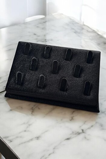 TAKIŞTIR 11-Piece Black Color Jewelry / Ring Organizer