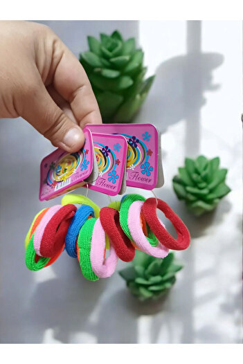 anymour Colorful Elastic Buckle Children's Youth Buckle 18 Pieces