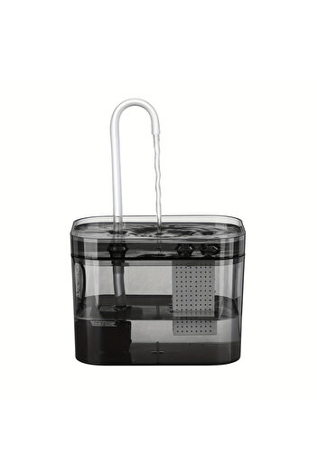 Choice 1.5L USB Transparent Cat Water Fountain with USB Auto Filter Recirculate Transparent Black Cat Drink
