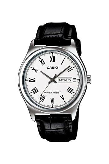 Casio White Dial Black Color Men's Wristwatch