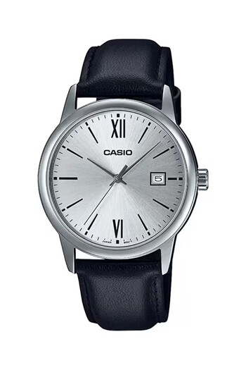 Casio Case Metalic Cord Black Color Men's Wristwatch
