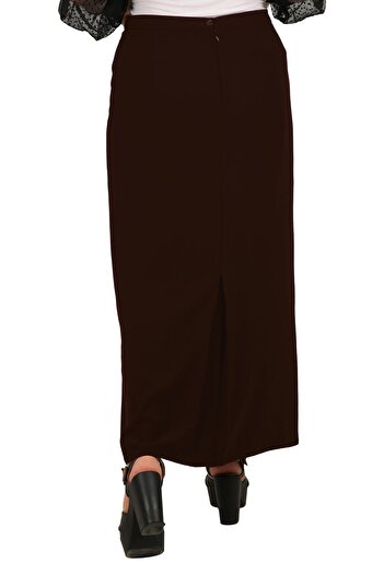 Butik Hijab Large Size 66-68-70 Battal Closed Slit Lined Portoriko Fabric Mother Skirt