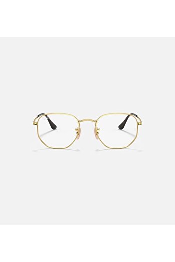 Ray-Ban Hexagonal Eyeglasses for unisex RX 6448 2500 Size 54 Golden Frame