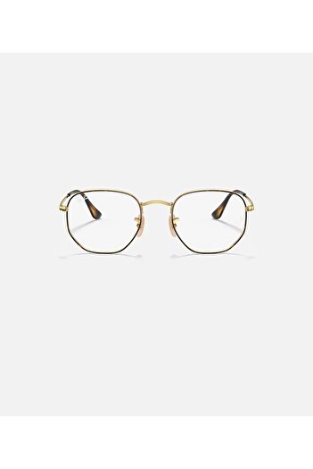 Ray-Ban Hexagonal Eyeglasses RX 6448 2945 Size 54 Havana/Gold Frame