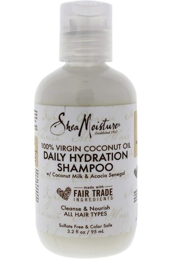 Shea Moisture 100% Virgin Coconut Oil Shampoo by Shea Moisture for Daily Hydration, Unisex, 3.2 Oz