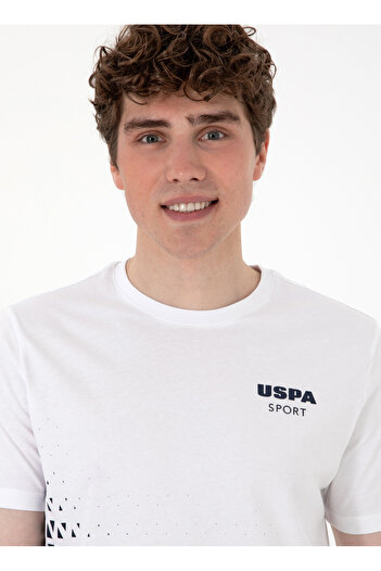 U.S. Polo Assn. U.S. Polo Assn. Crew Neck White Men's T-Shirt S-Zenax